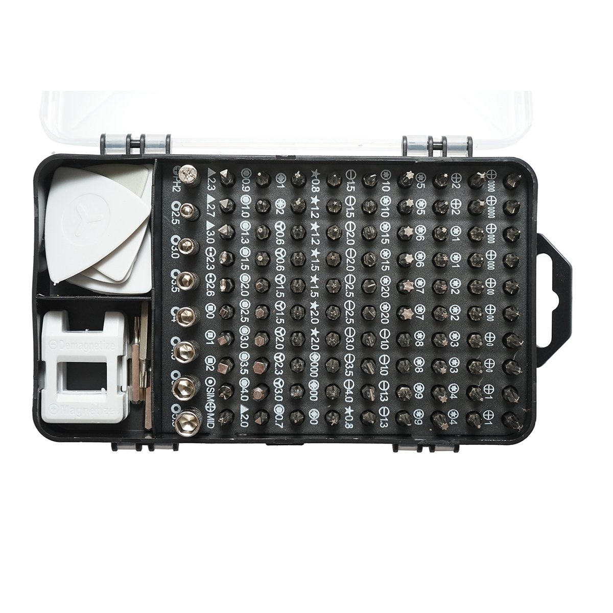 Trusa surubelnite de precizie biti, torx, cruce, hexagonal pentru electronice 139 piese